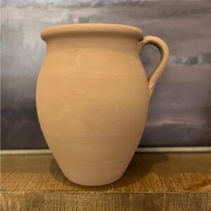 10 inch decorative terracotta painted jug vase modern organic